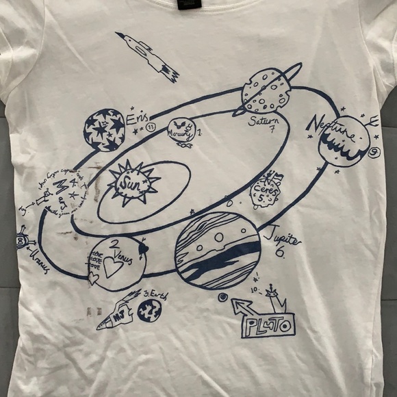 Marc Jacobs SOLAR system planets Short Sleeve Tee - Picture 2 of 8